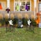 Glitzhome® 24" 5-Piece Halloween Metal Graveyard Yard Stake Set